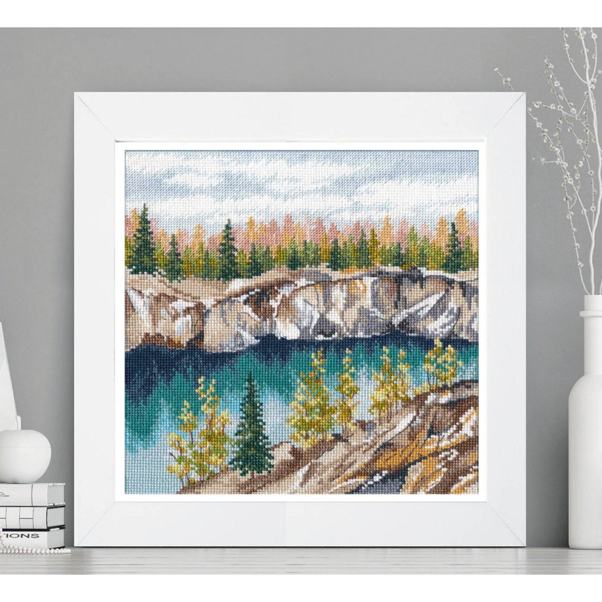 Oven Marble Canyon Ruskeala Cross Stitch Kit